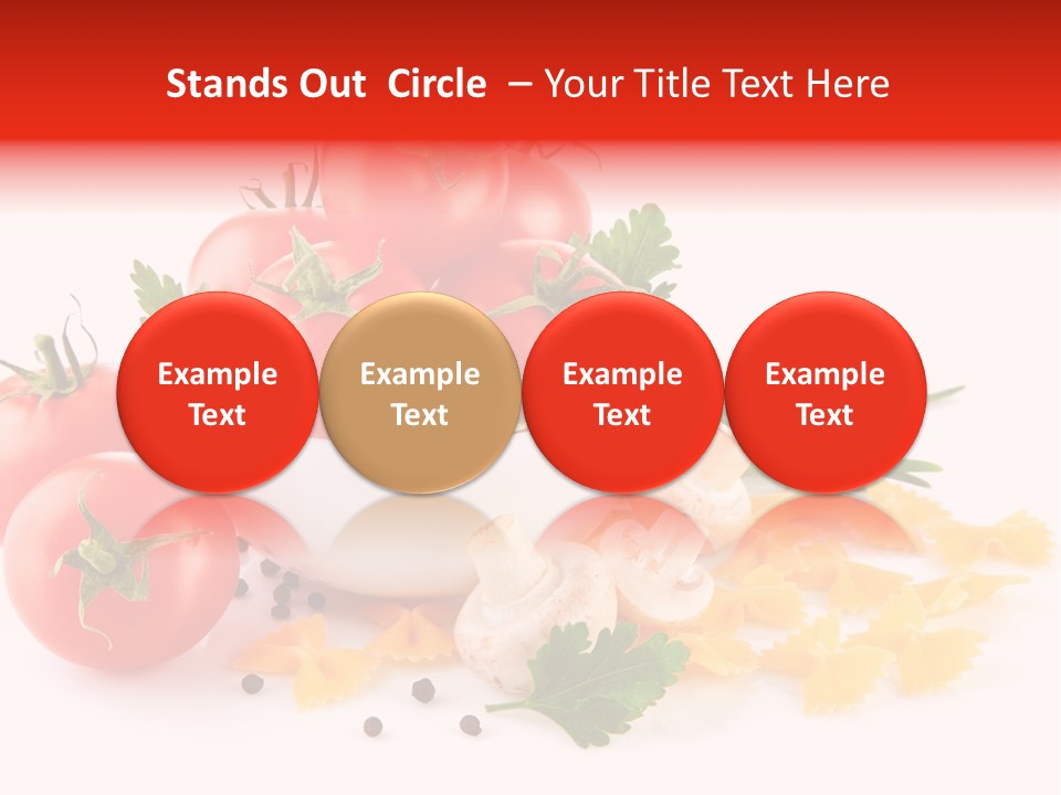 Red Food Isolated PowerPoint Template