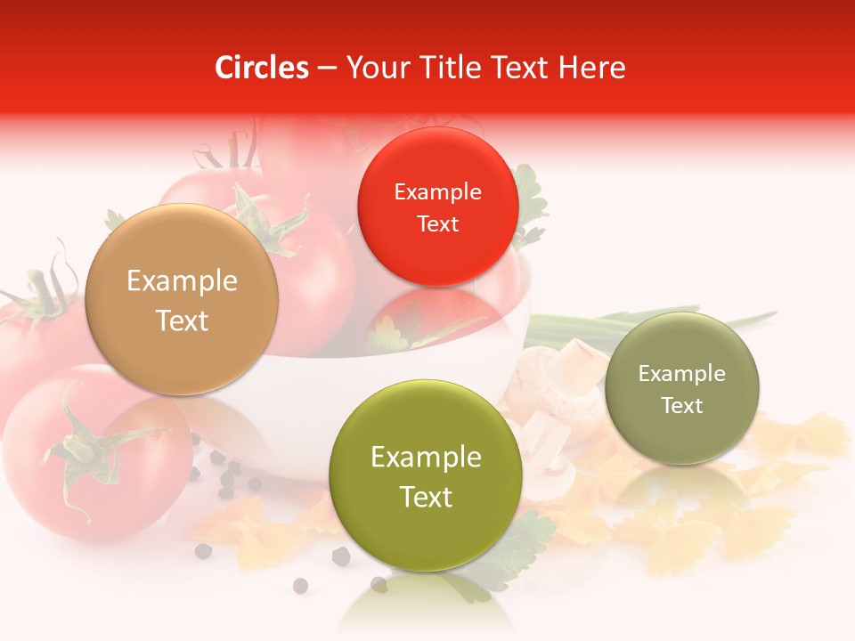 Red Food Isolated PowerPoint Template