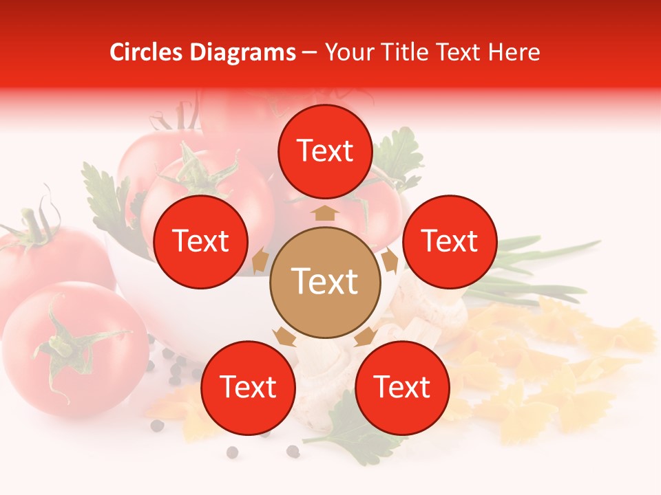 Red Food Isolated PowerPoint Template