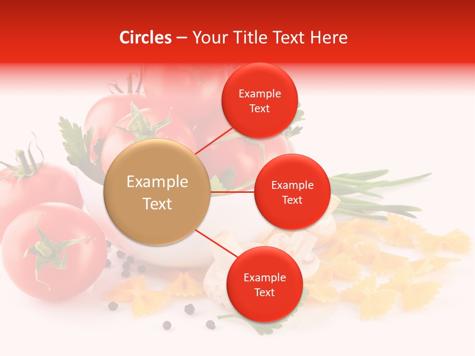 Red Food Isolated PowerPoint Template