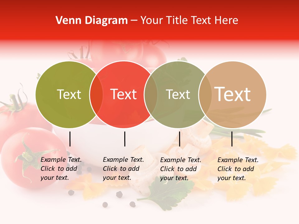 Red Food Isolated PowerPoint Template