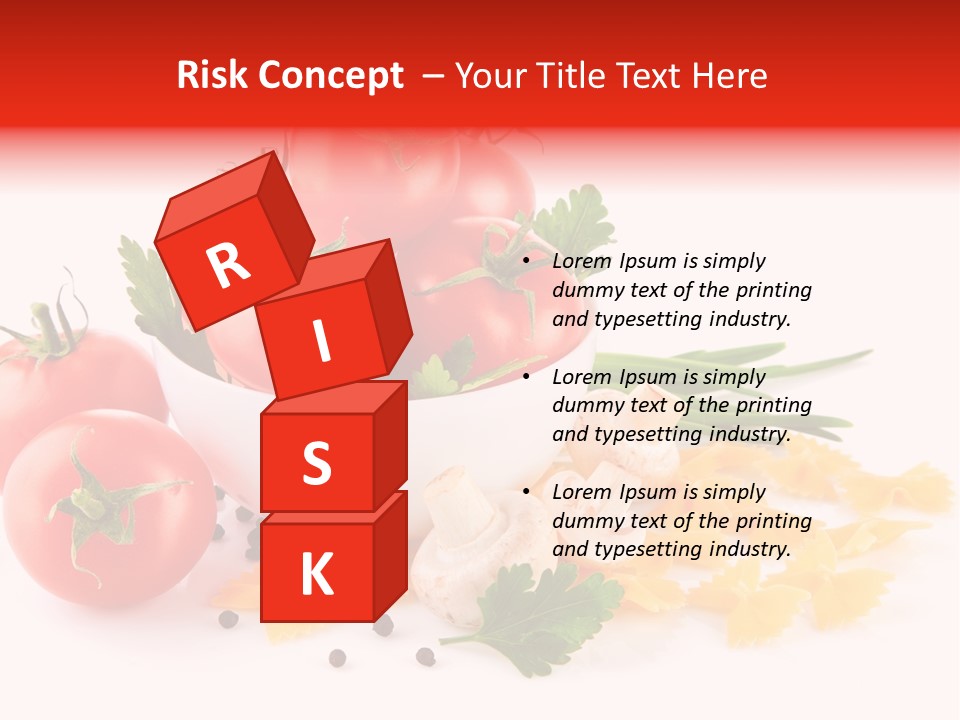 Red Food Isolated PowerPoint Template