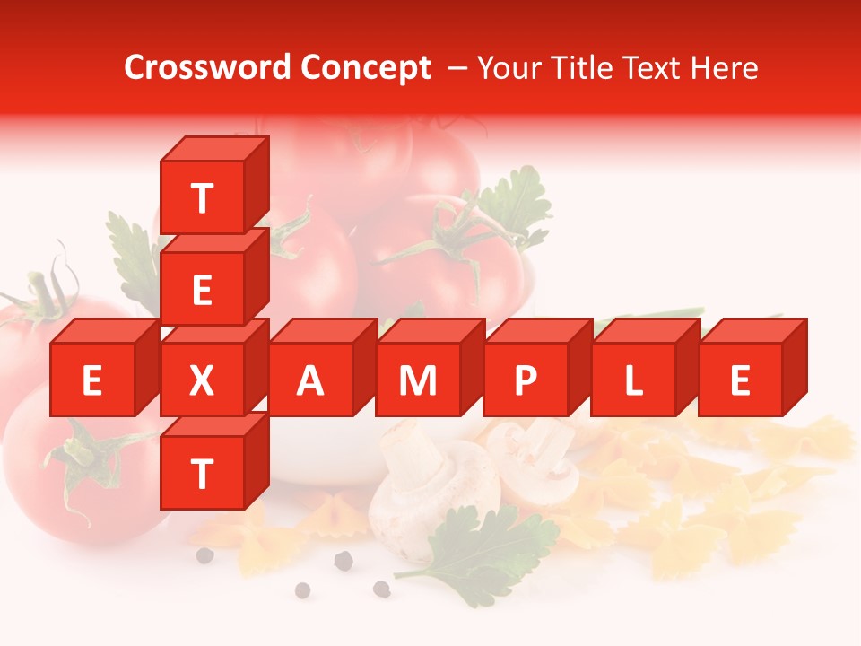 Red Food Isolated PowerPoint Template