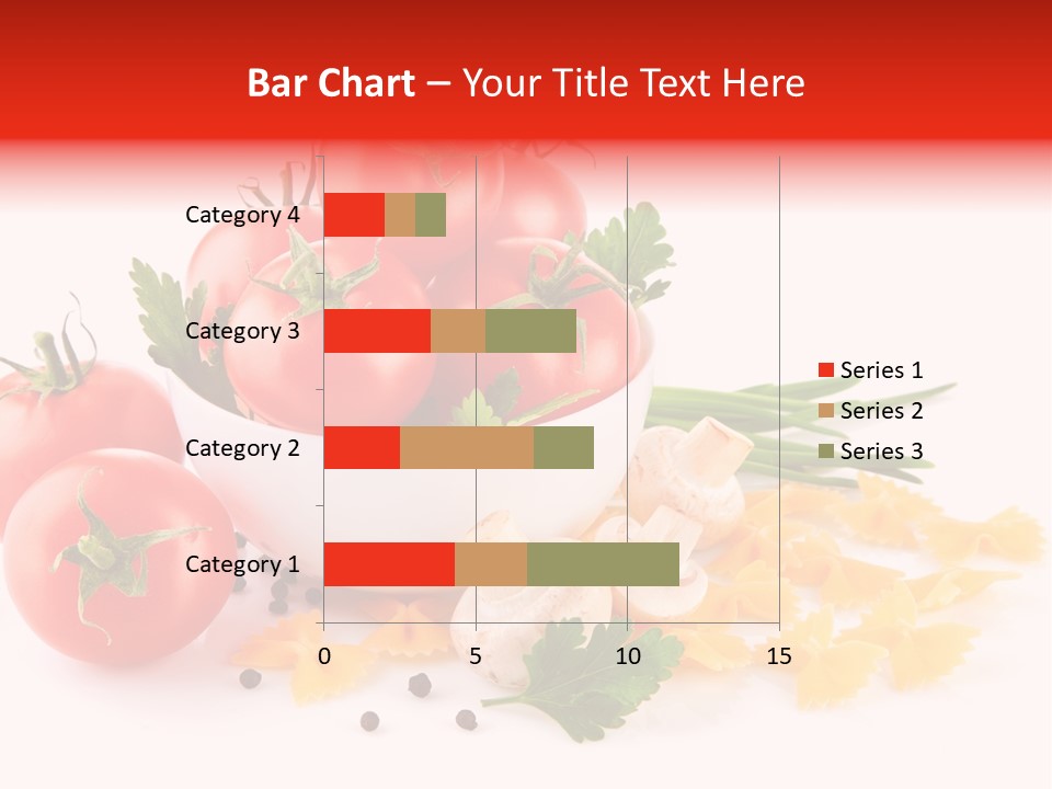 Red Food Isolated PowerPoint Template