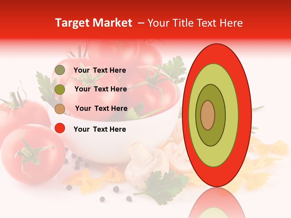 Red Food Isolated PowerPoint Template