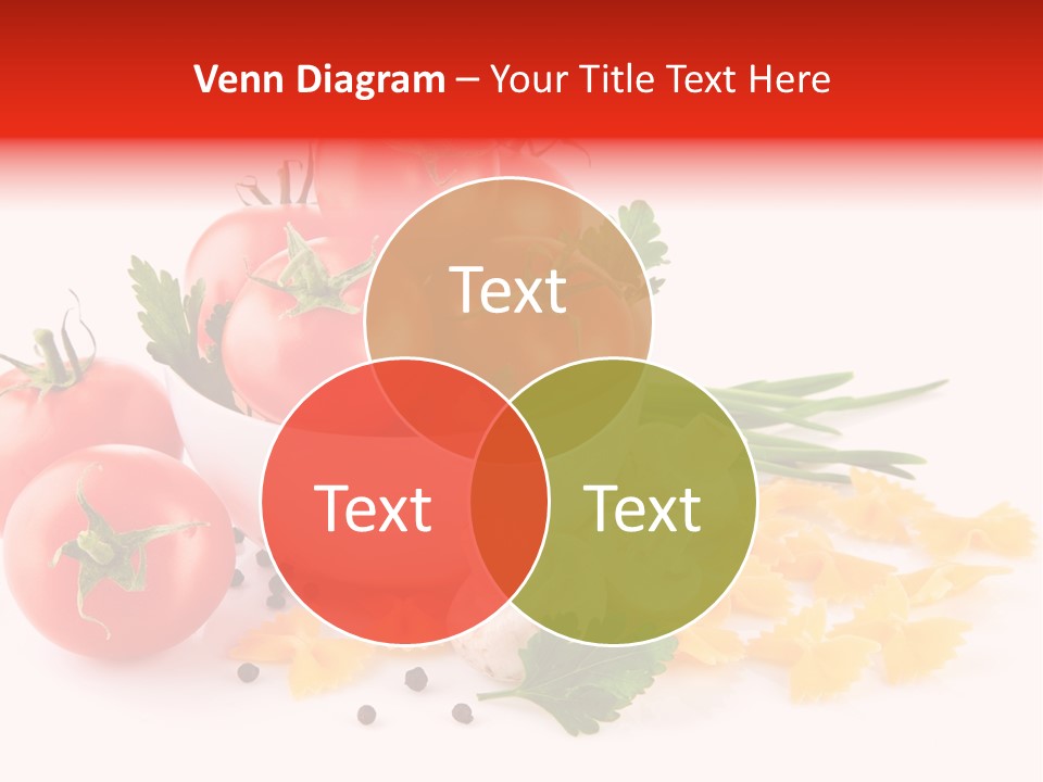 Red Food Isolated PowerPoint Template