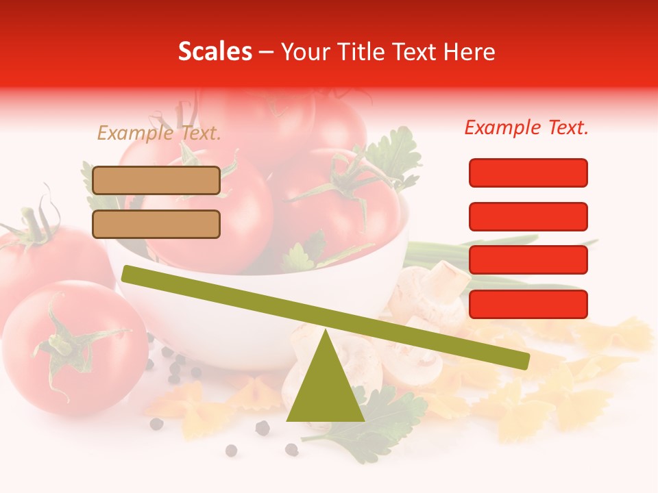 Red Food Isolated PowerPoint Template