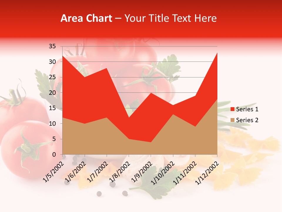 Red Food Isolated PowerPoint Template