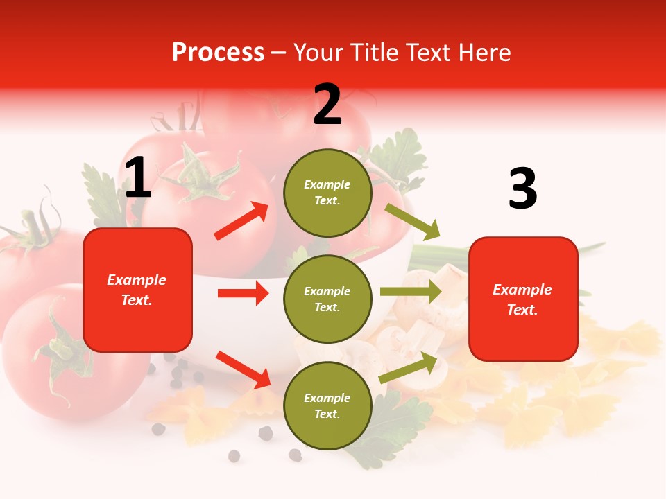 Red Food Isolated PowerPoint Template