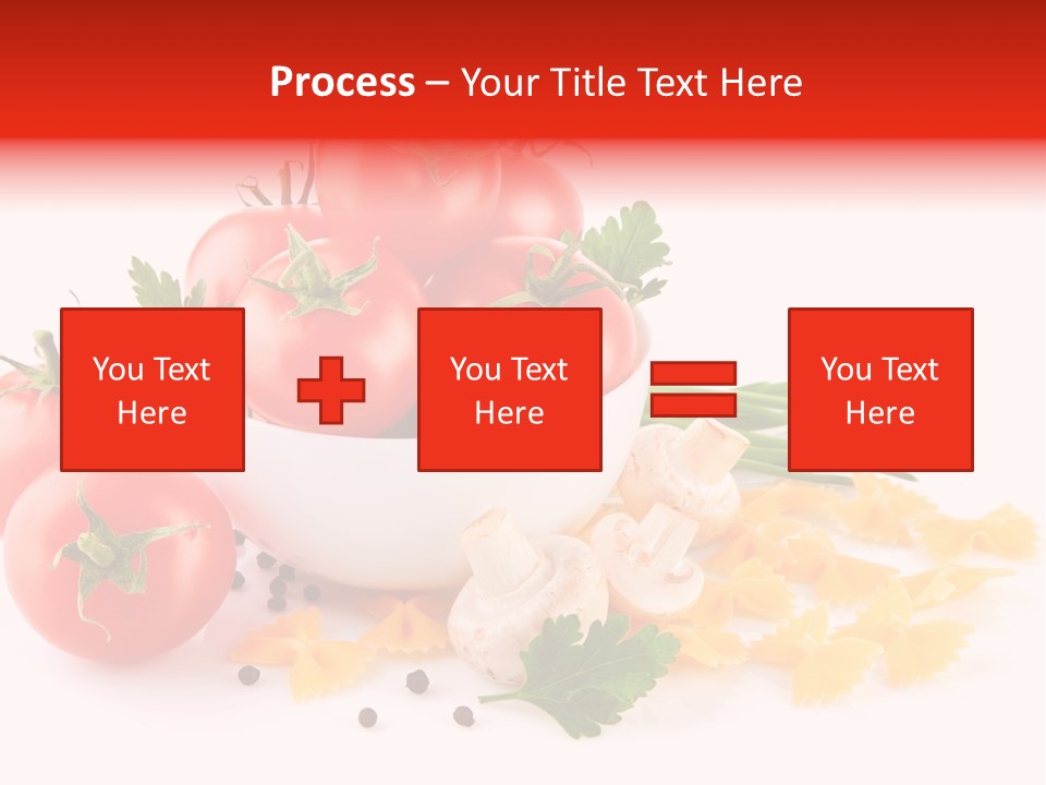 Red Food Isolated PowerPoint Template