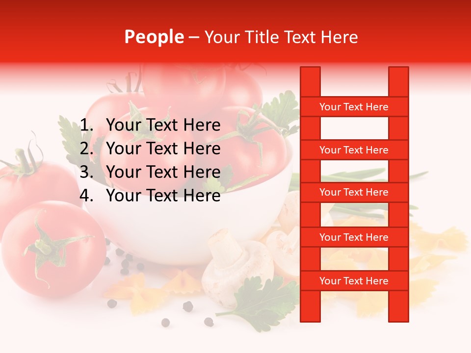 Red Food Isolated PowerPoint Template