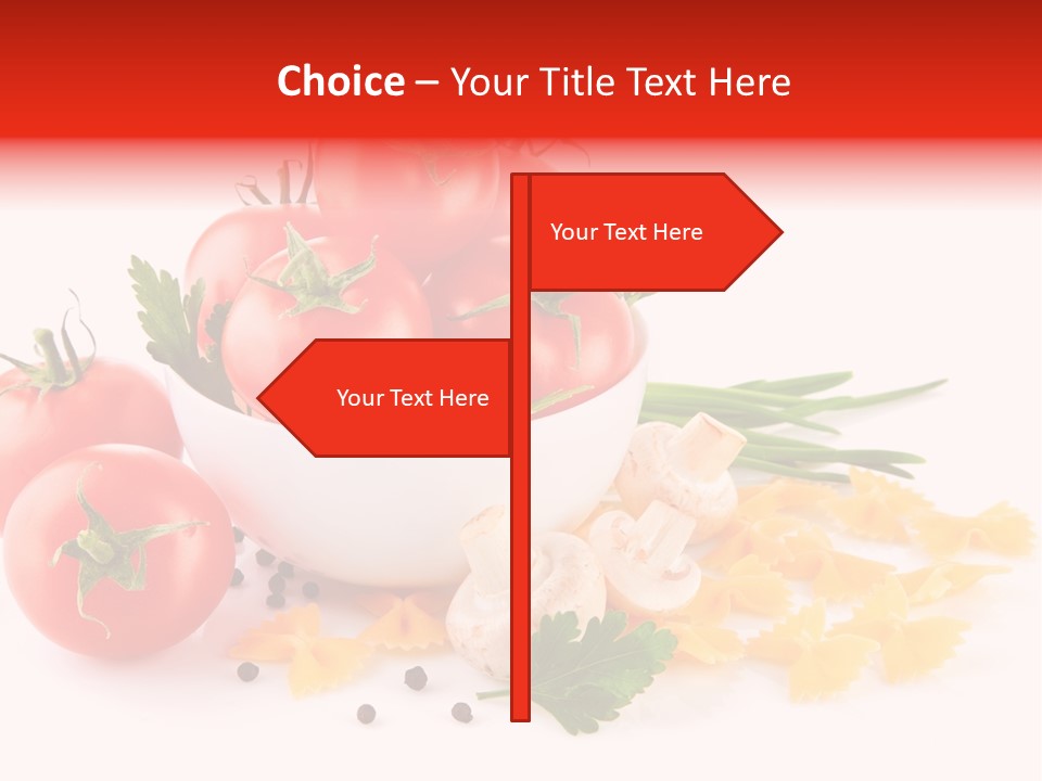 Red Food Isolated PowerPoint Template