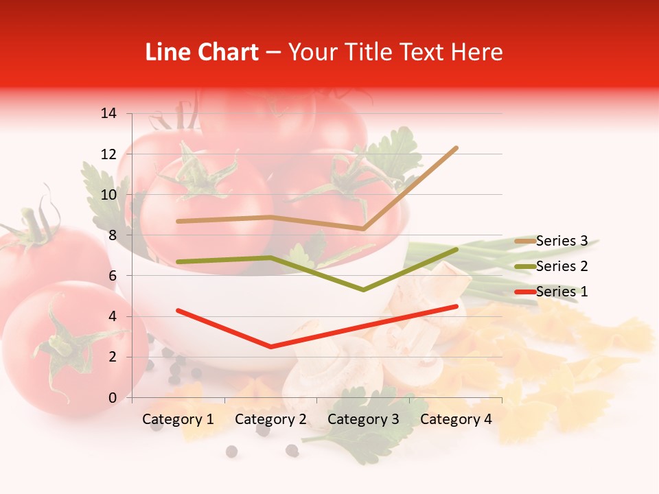 Red Food Isolated PowerPoint Template