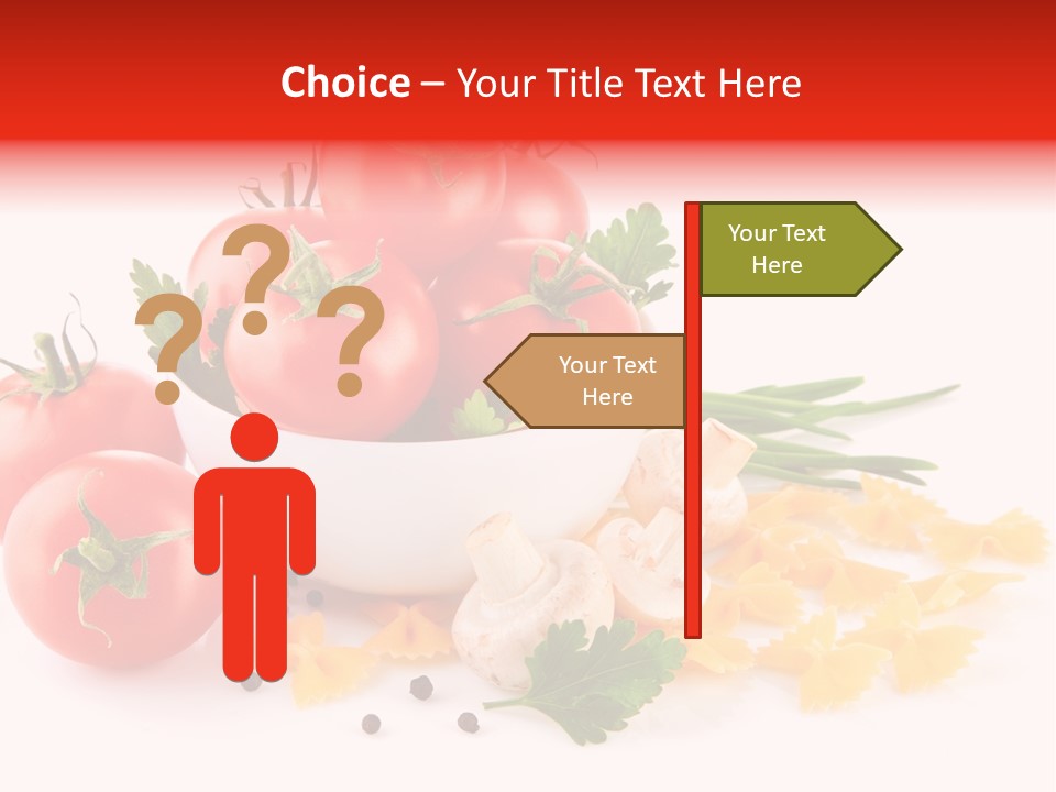 Red Food Isolated PowerPoint Template