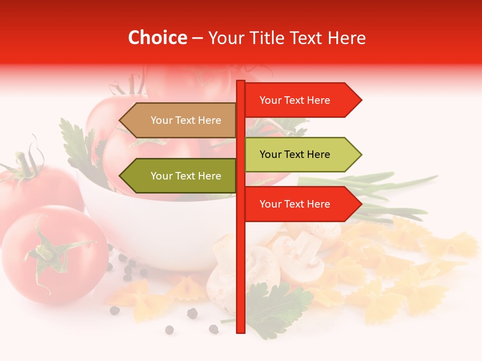 Red Food Isolated PowerPoint Template