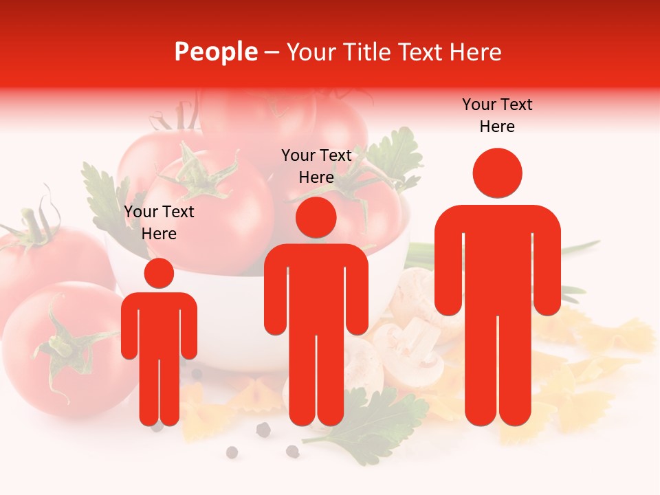 Red Food Isolated PowerPoint Template