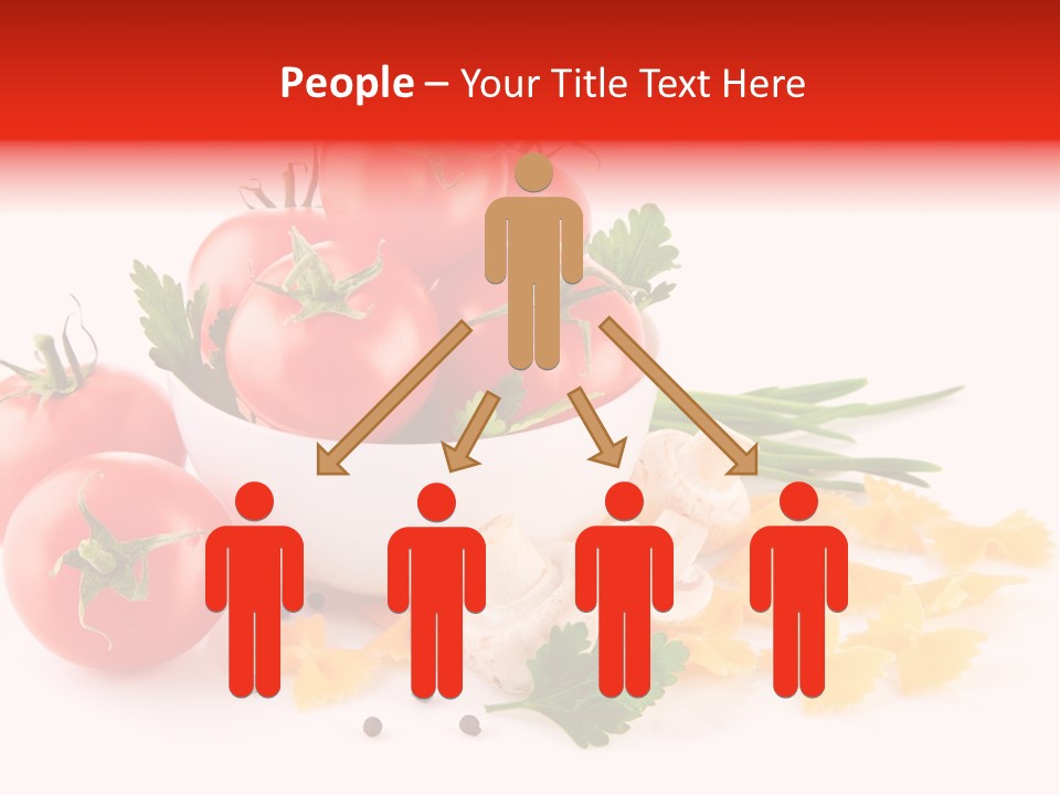 Red Food Isolated PowerPoint Template