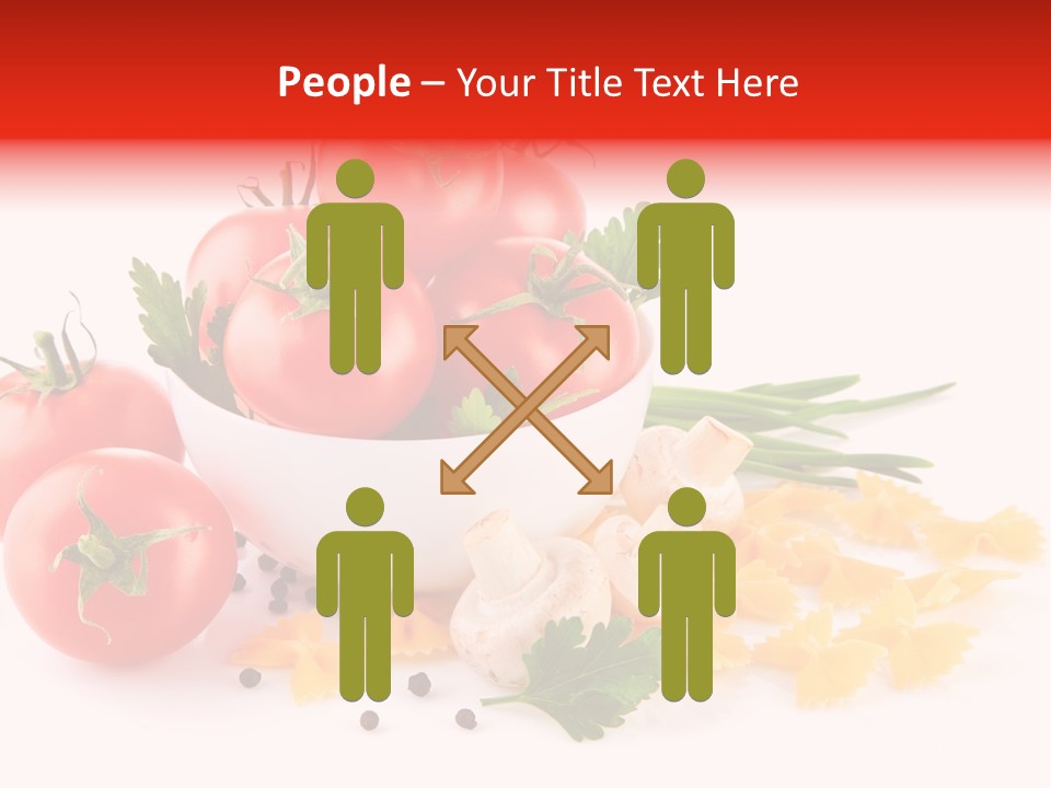Red Food Isolated PowerPoint Template