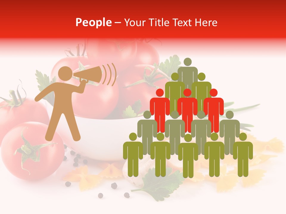 Red Food Isolated PowerPoint Template