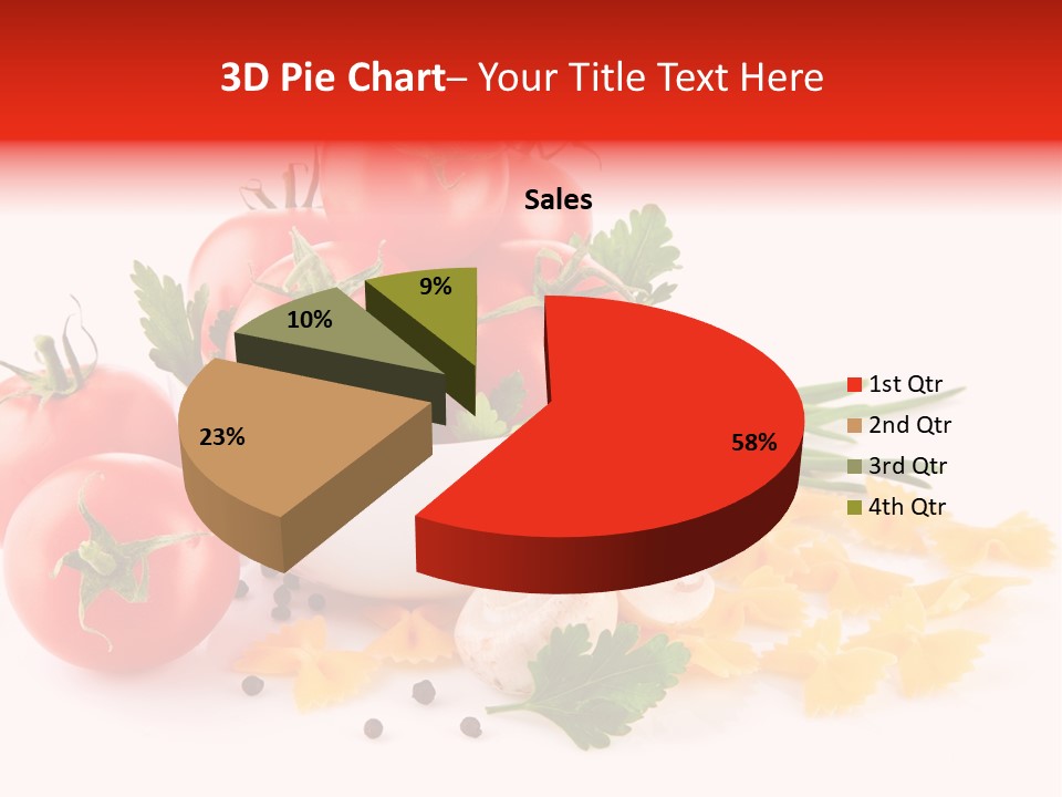 Red Food Isolated PowerPoint Template