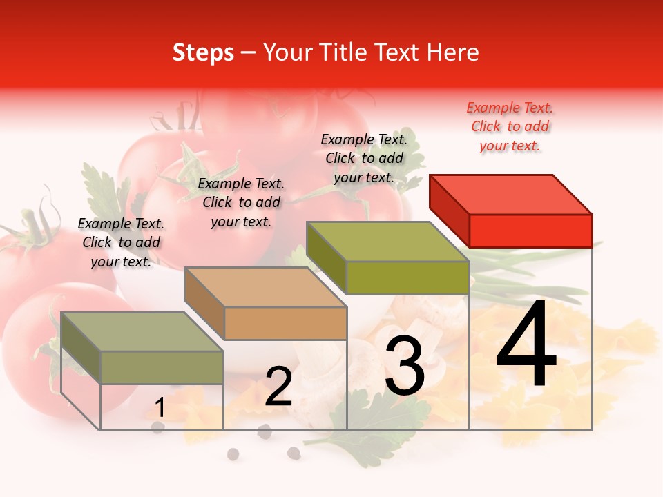 Red Food Isolated PowerPoint Template