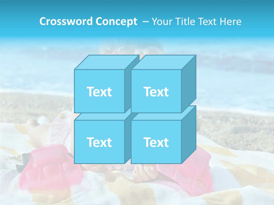 Snorkeling Beauty Girl PowerPoint Template