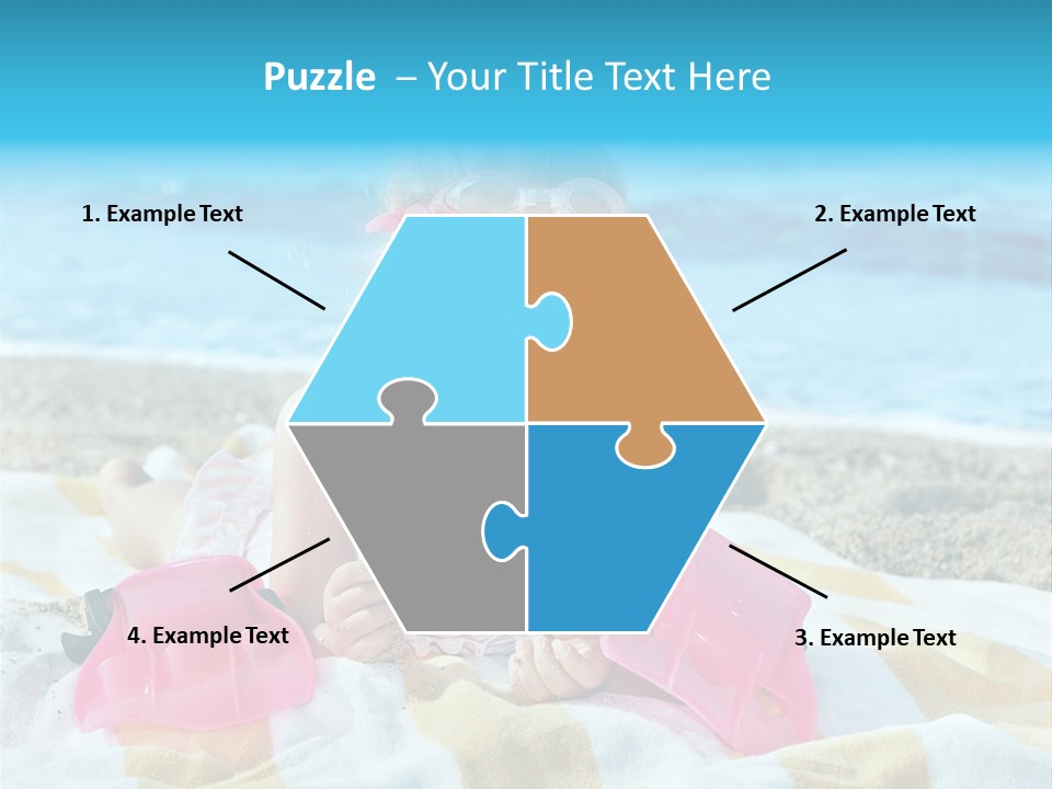 Snorkeling Beauty Girl PowerPoint Template