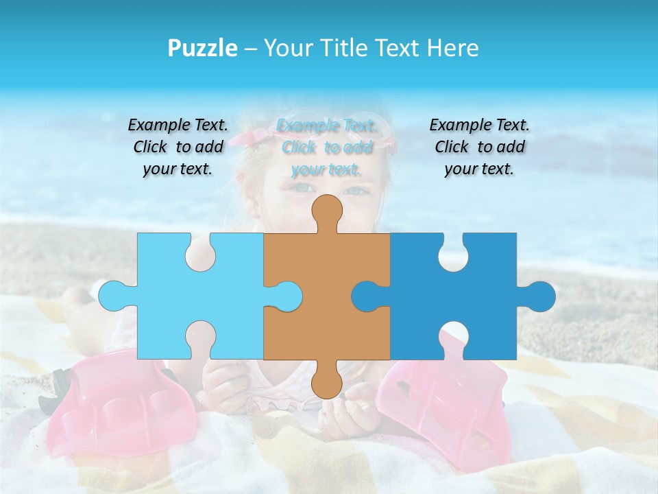 Snorkeling Beauty Girl PowerPoint Template