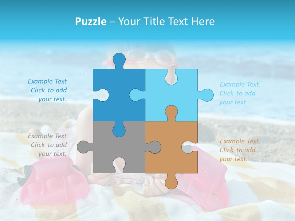 Snorkeling Beauty Girl PowerPoint Template