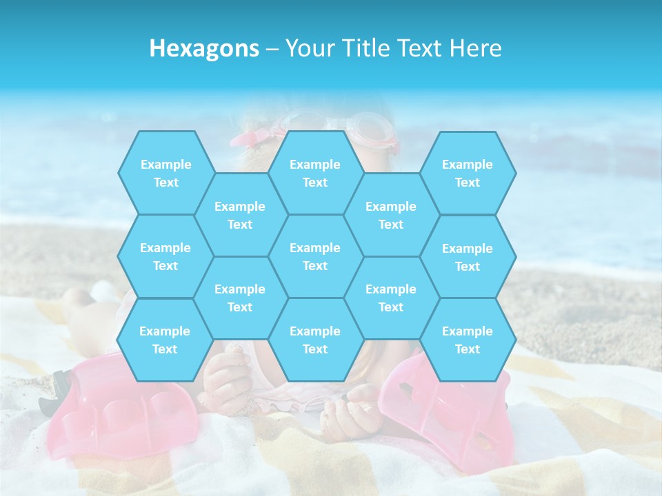 Snorkeling Beauty Girl PowerPoint Template