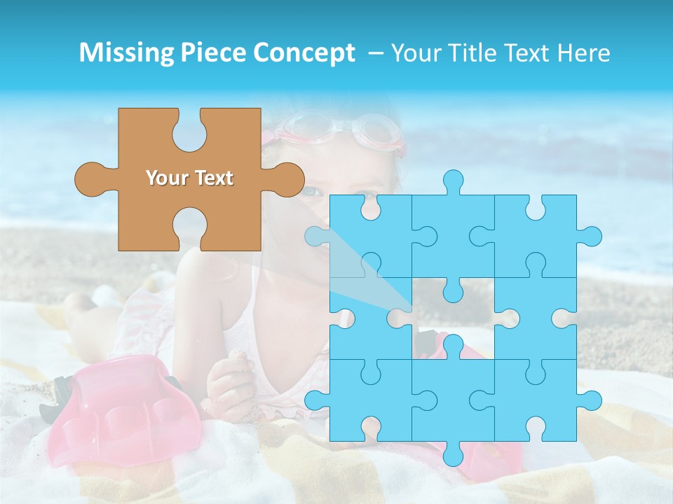 Snorkeling Beauty Girl PowerPoint Template