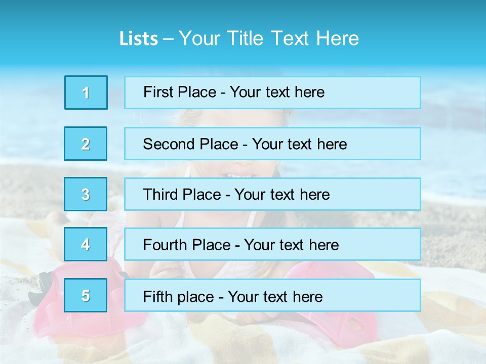 Snorkeling Beauty Girl PowerPoint Template