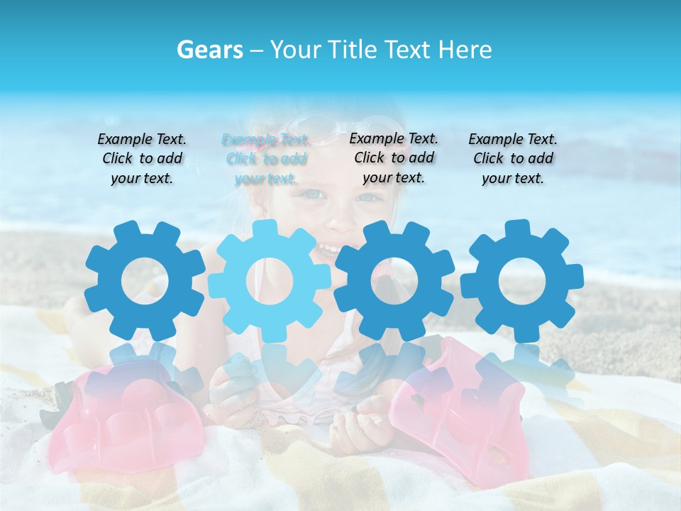 Snorkeling Beauty Girl PowerPoint Template