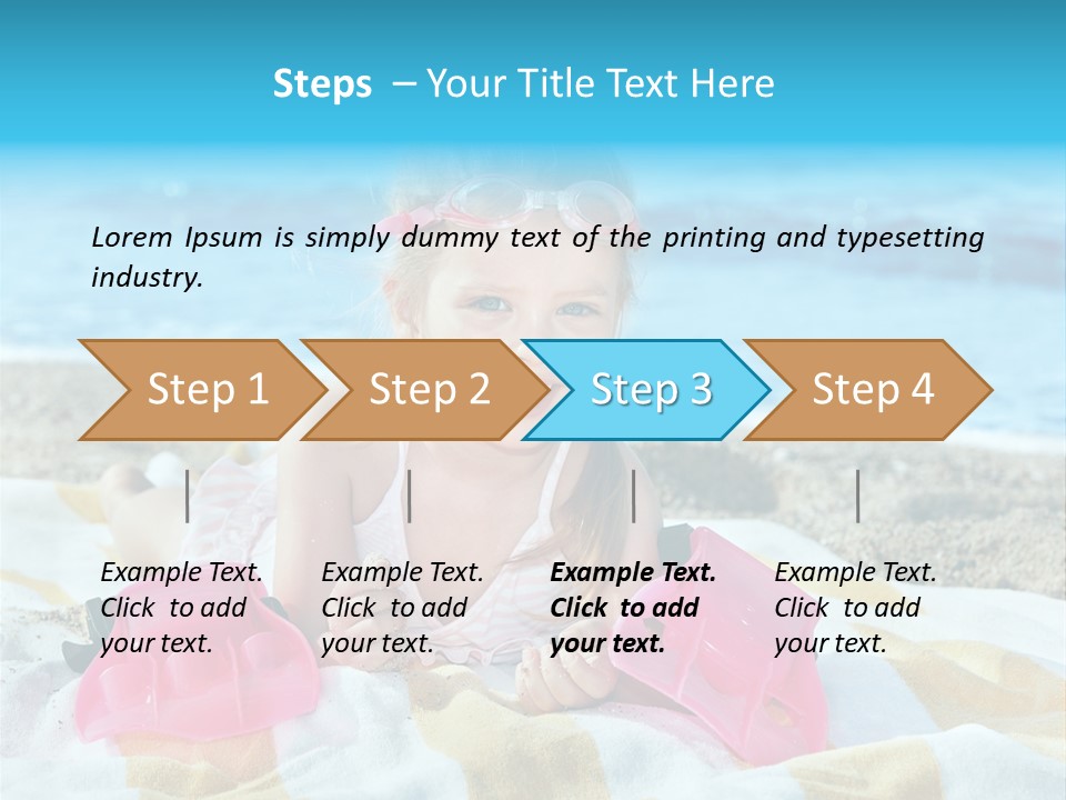 Snorkeling Beauty Girl PowerPoint Template