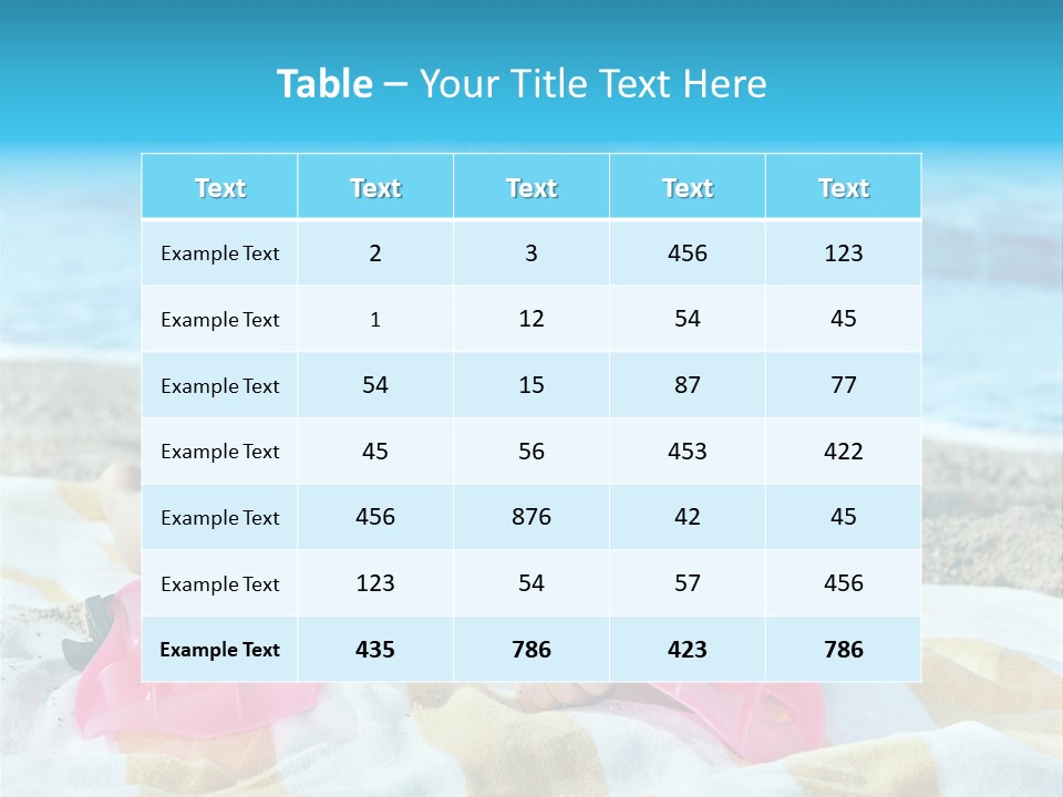 Snorkeling Beauty Girl PowerPoint Template