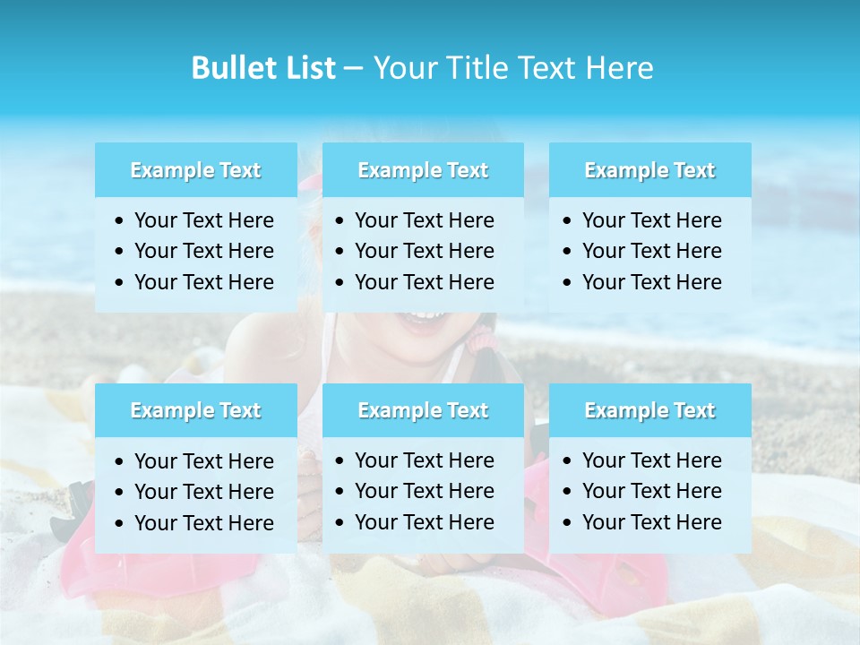 Snorkeling Beauty Girl PowerPoint Template