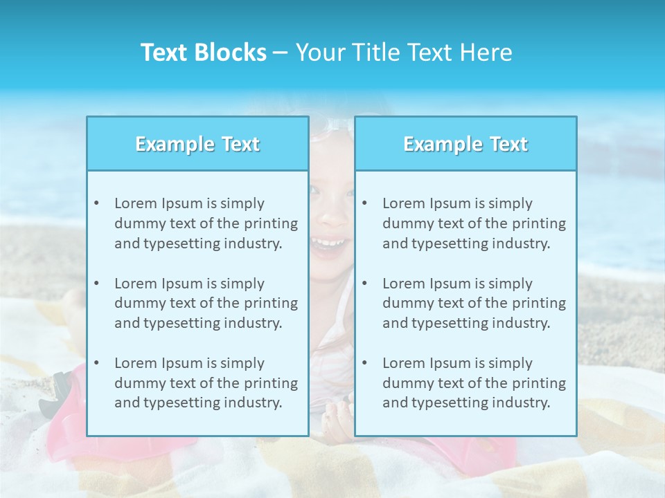 Snorkeling Beauty Girl PowerPoint Template