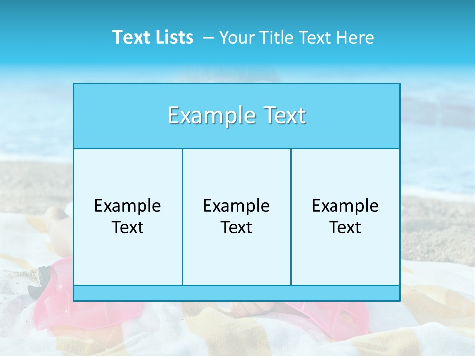 Snorkeling Beauty Girl PowerPoint Template