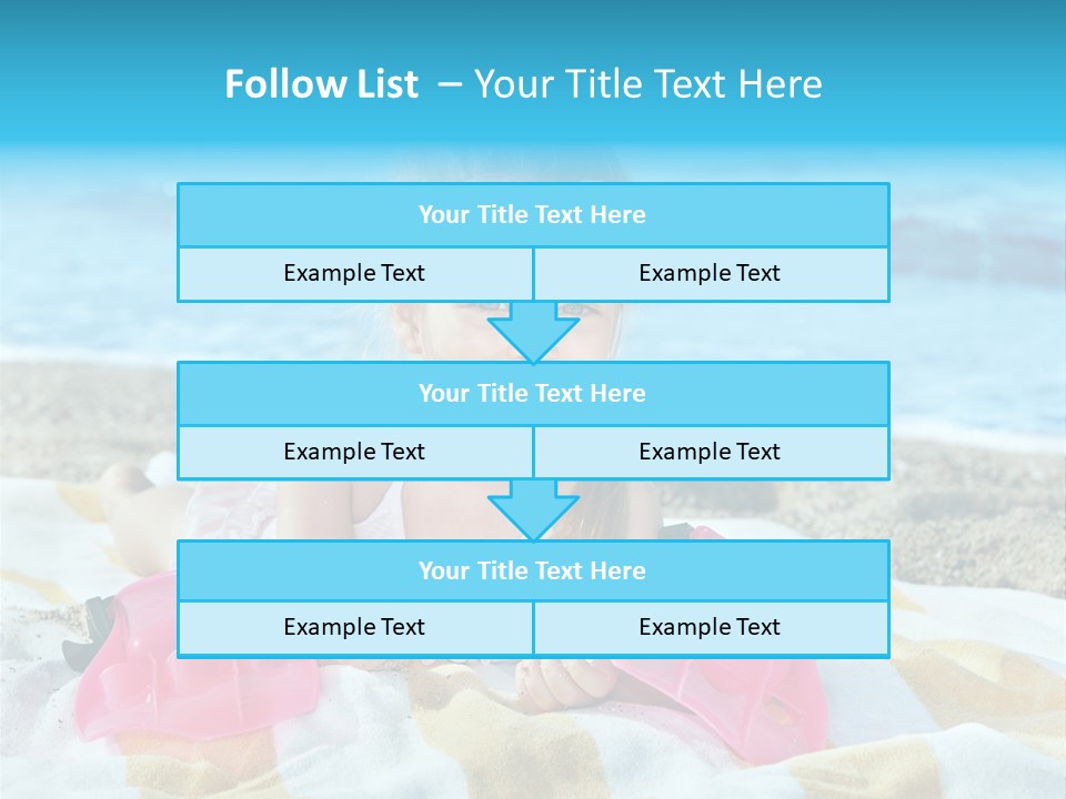 Snorkeling Beauty Girl PowerPoint Template