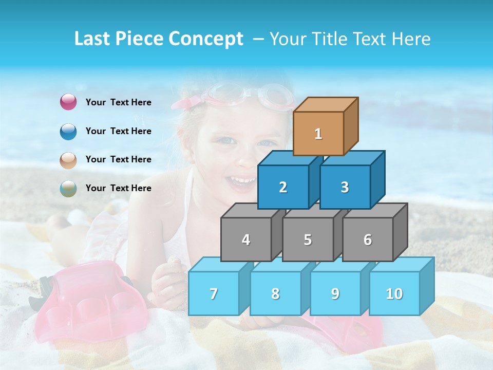 Snorkeling Beauty Girl PowerPoint Template