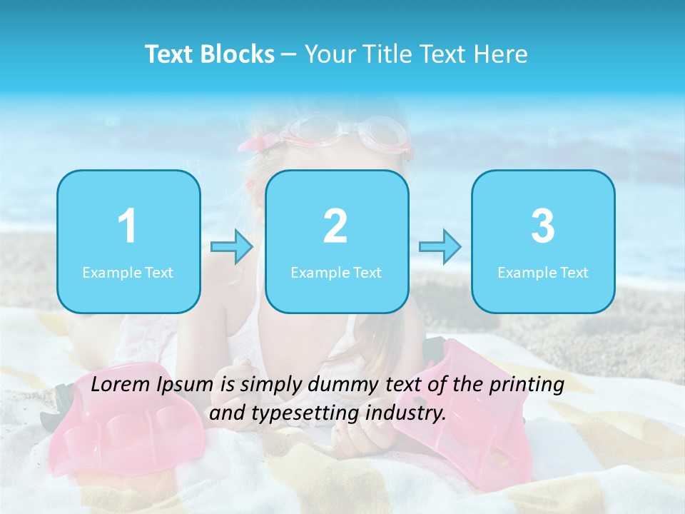 Snorkeling Beauty Girl PowerPoint Template