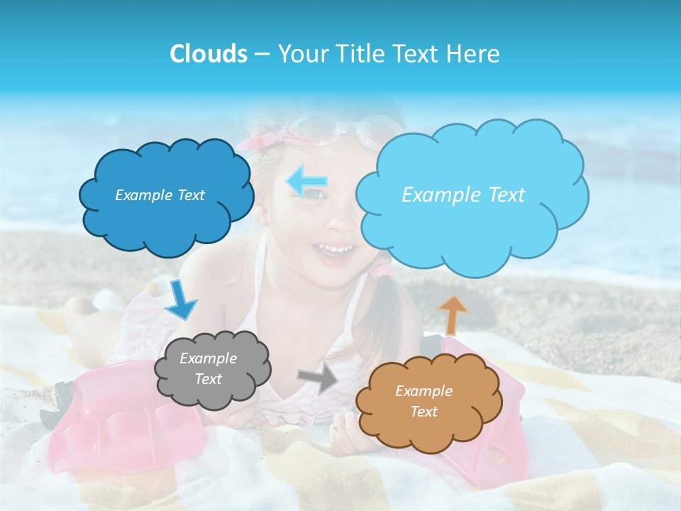 Snorkeling Beauty Girl PowerPoint Template