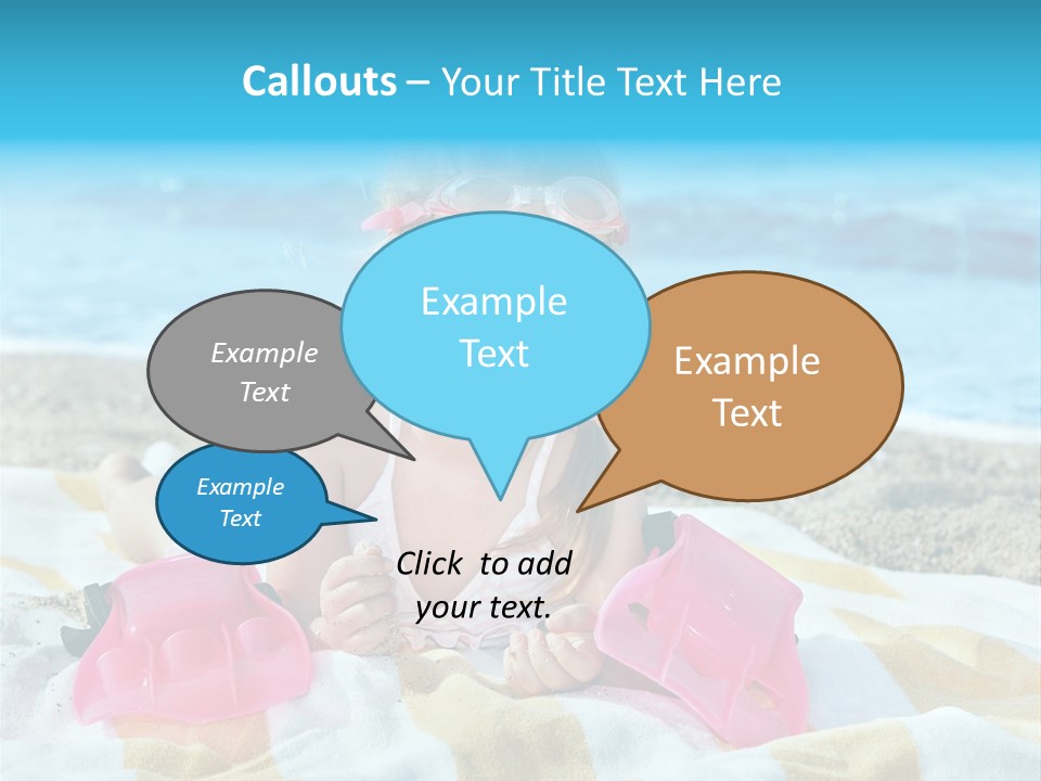 Snorkeling Beauty Girl PowerPoint Template