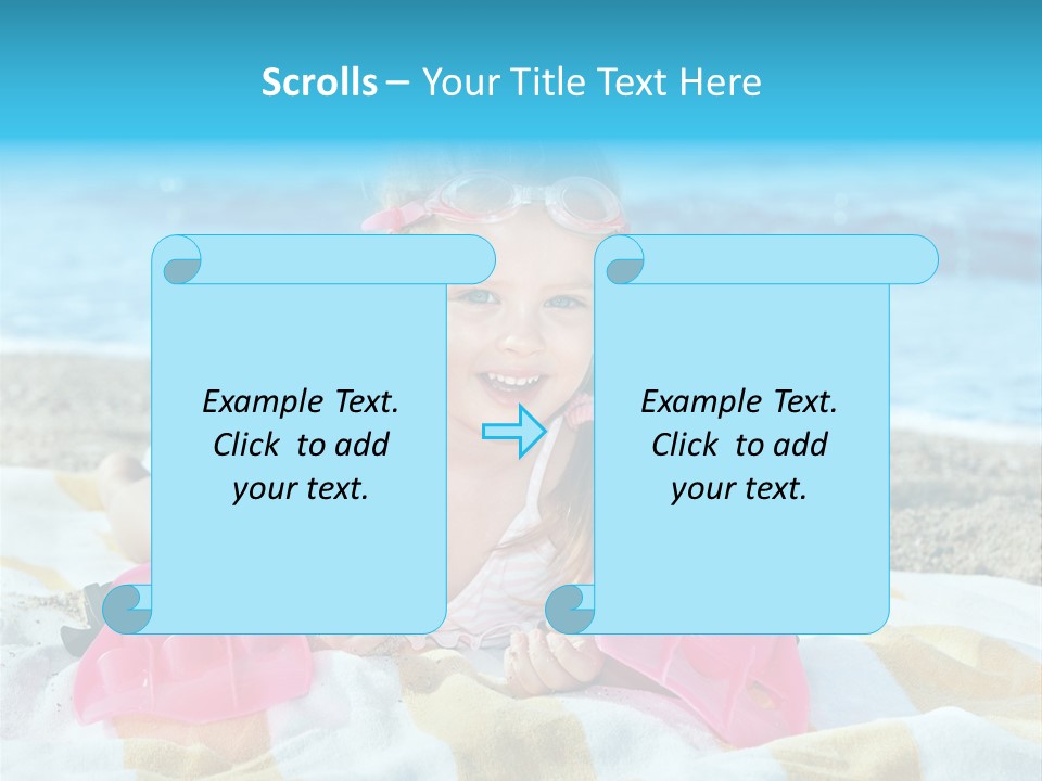 Snorkeling Beauty Girl PowerPoint Template