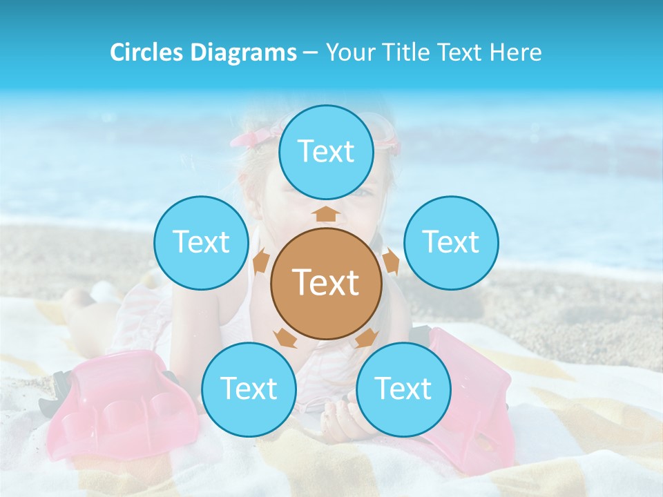 Snorkeling Beauty Girl PowerPoint Template