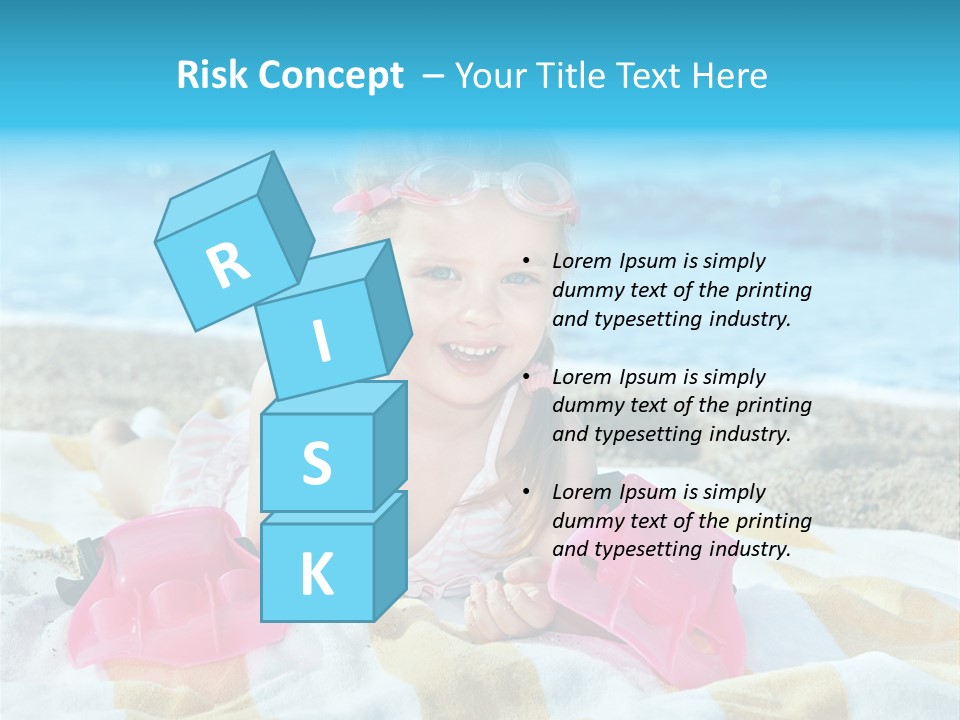 Snorkeling Beauty Girl PowerPoint Template