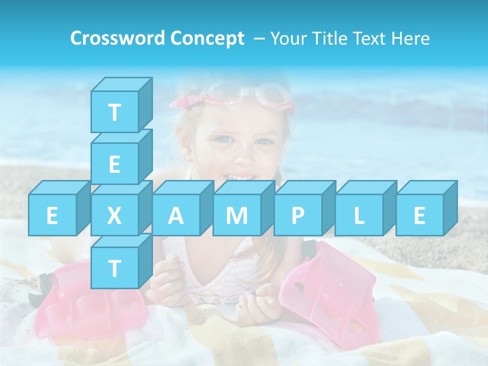 Snorkeling Beauty Girl PowerPoint Template