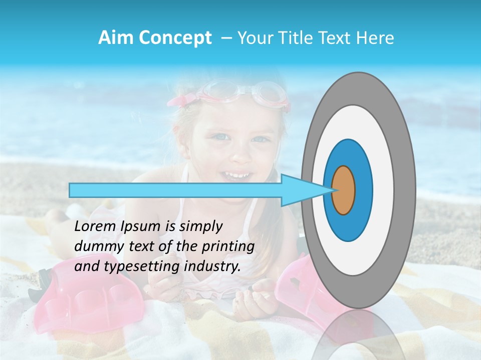 Snorkeling Beauty Girl PowerPoint Template