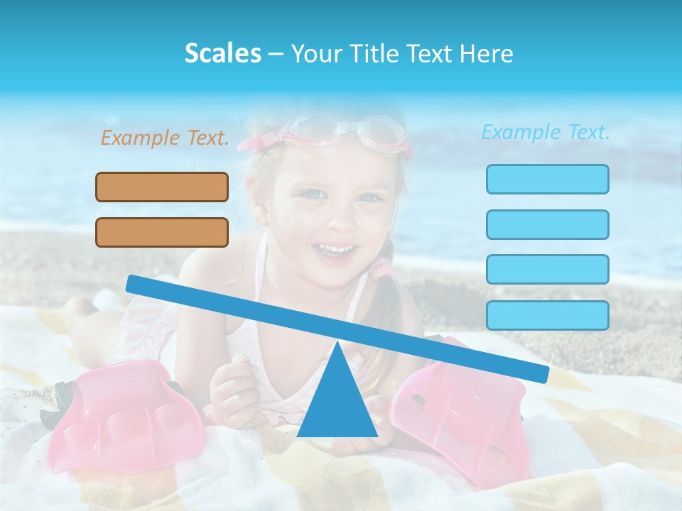 Snorkeling Beauty Girl PowerPoint Template