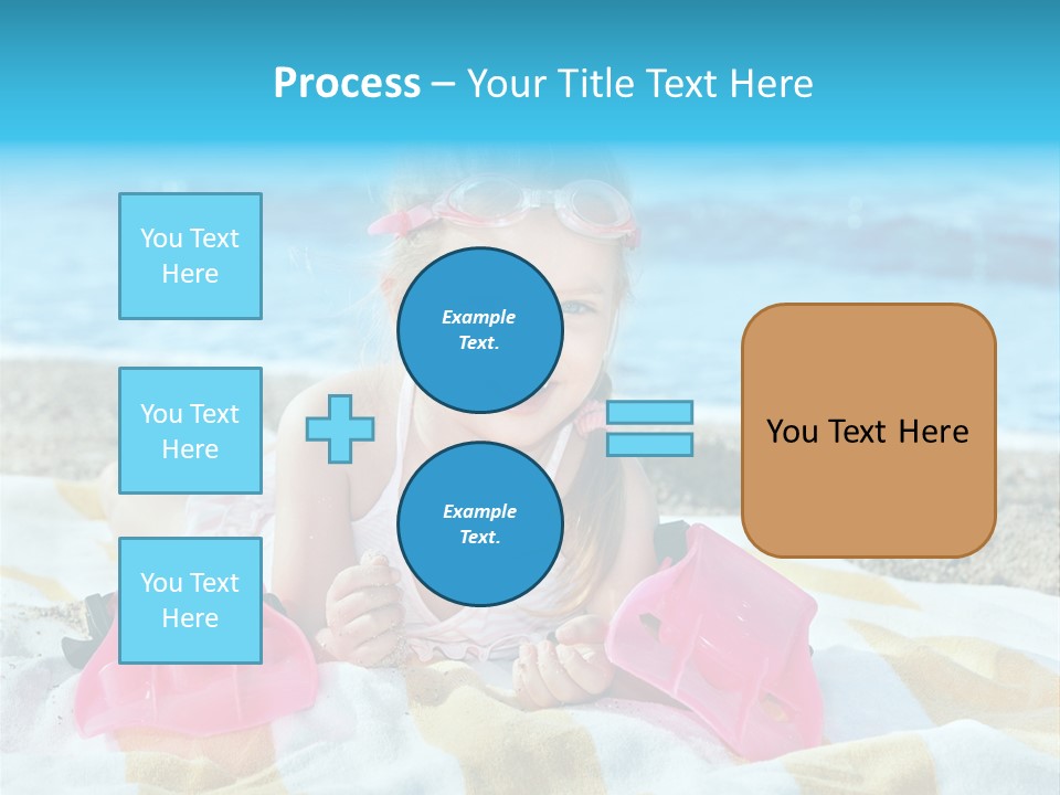 Snorkeling Beauty Girl PowerPoint Template